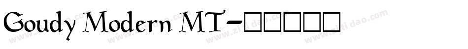 Goudy Modern MT字体转换